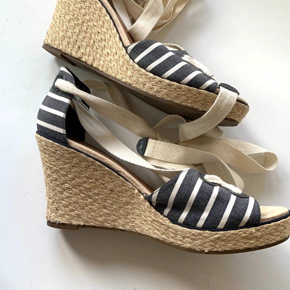 SPERRY Top-Sider Classic Ankle Tied Wedge Sandal Sz 10M - Picture 8 of 11